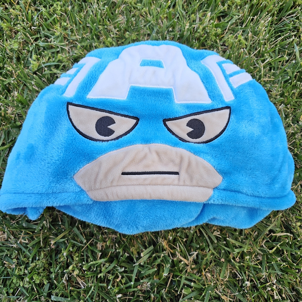 Blue Superhero Cape Blanket